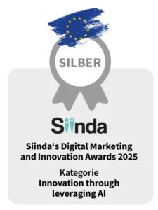 Siinda Digital Marketing & Innovation Awards 2025 – Silver, Innovation through leveraging AI