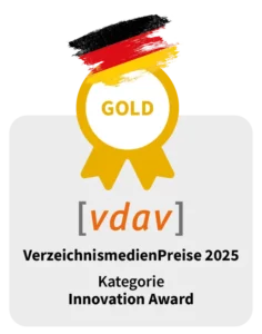 vdav VerzeichnismedienPreis 2025 – Innovation Award Gold